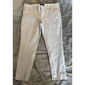 Banana Republic Sloan Pants Women's Gray Slim Ankle Crop Mid Rise Size 10P